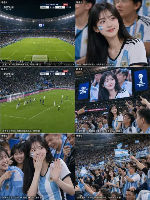 2026 World Cup Argentina female fans storyboard