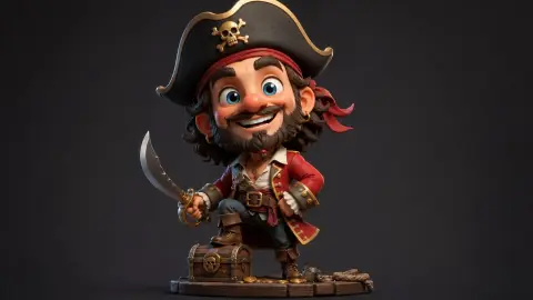 3D stylized exaggerated character comics