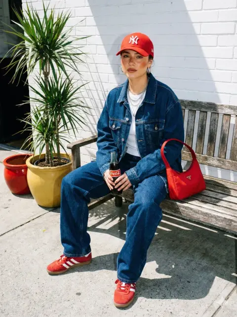 8K HD photo of cool street girl holding Coke