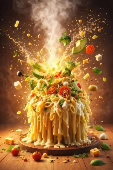8K ultra-high definition dynamic salad explosion moment macro photography