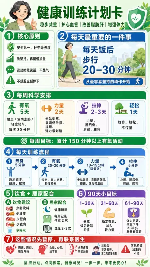 90-day post-physical examination health management plan
