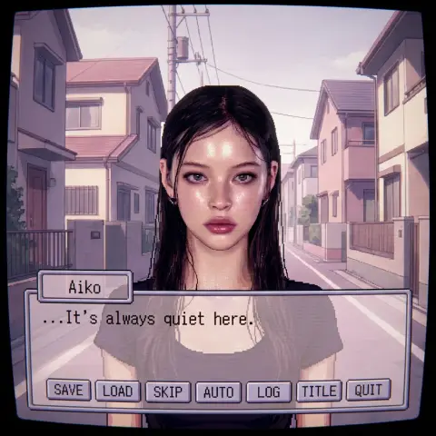 A cinematic surreal video set inside an old late-90s computer screenThe viewer is looking at a Windows XP-era desktop after school, filled with nostalgic chaos: pixel icons, open folders, pop-up windows, old game launchers, glitter stickers, cursor arrows, snack wrappers reflected on the CRT glass, and a retro Japanese bishoujo dating sim game running in the center.
Inside the game window, a hyperreal human girl appears as the main heroine character. She looks like a living doll from an old 미연시: pastel cyber-kawaii styling, glossy lips, large reflective eyes, fluffy accessories, holographic makeup, and a slightly frozen uncanny expression. She is beautiful, cute, and subtly unsettling, as if she is aware of the player.
The UI animates around her: dialogue boxes flicker, unreadable Japanese-style text types itself, heart meters fill up, pixel icons bounce, dress-up items slide across the screen, save/load buttons flash, and corrupted pop-ups overlap in pink, cyan, lavender, neon green, and silver. The camera slowly zooms closer into the monitor while CRT scanlines, low-resolution compression, chromatic aberration, glitter particles, and soft digital glitches distort the image.
Mood: nostalgic after-school computer game memory, Windows XP era, old Japanese visual novel, RPG Maker, dress-up game, Y2K cyber kawaii, hyperreal dollcore, colorful uncanny dream, cute but haunted, retro digital fantasy.