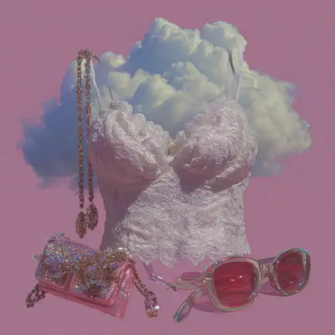 A cloud wearing fashion accessories ☁️🎀