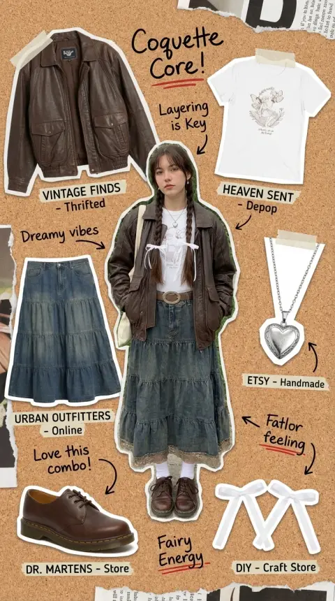 A fashion mood board collage