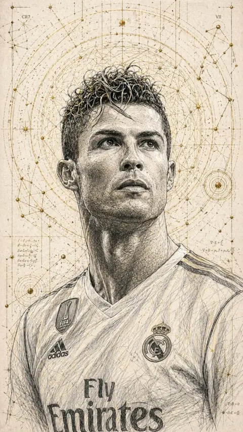 A highly detailed technical style hand drawn illustration