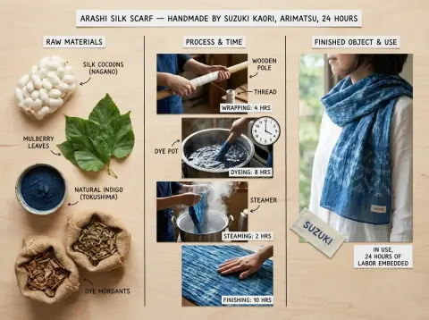 A panoramic record of the birth of unique handmade products