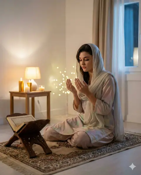 A quiet holy night of candlelight and moonlight