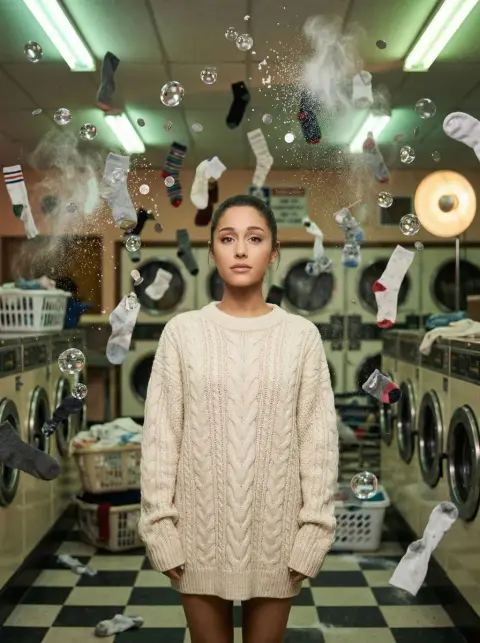 A quiet moment suspended in a lost ancient laundry