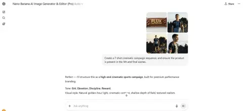 A seven-scene storyboard of a movie-level commercial blockbuster