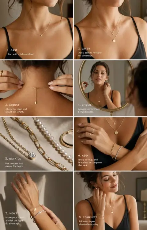 A visual guide to layering fine jewelry