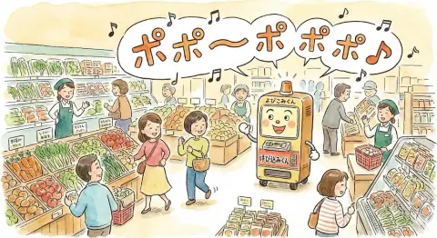 A wonderful illusion composed of dancing musical notes