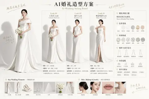 Advanced AI wedding styling scheme generation design