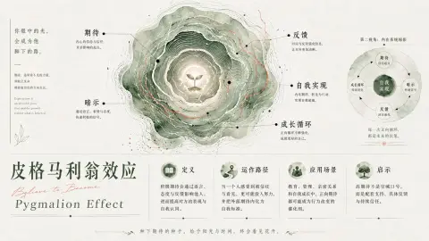 Advanced concept poster design of psychological knowledge points