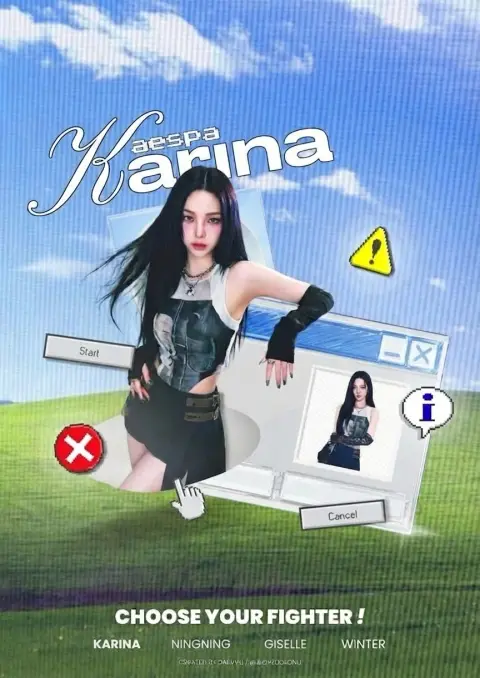 AESPA Karina old windows core poster graphic poster