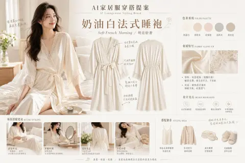 AI homewear brand proposal board design prompt words