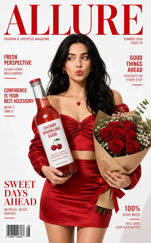 American young women's fashion magazine cover