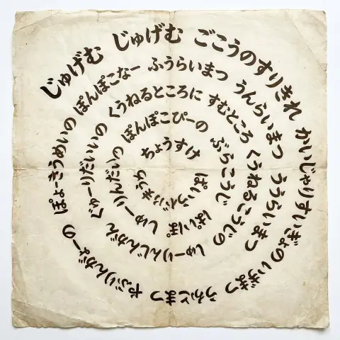 An infinite Japanese scroll spiraling to the center