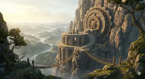 Ancient observatory on the cliff