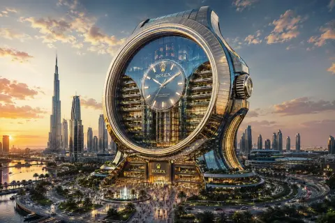 Architectural design of the global headquarters of a cross-century ultra-luxury brand
