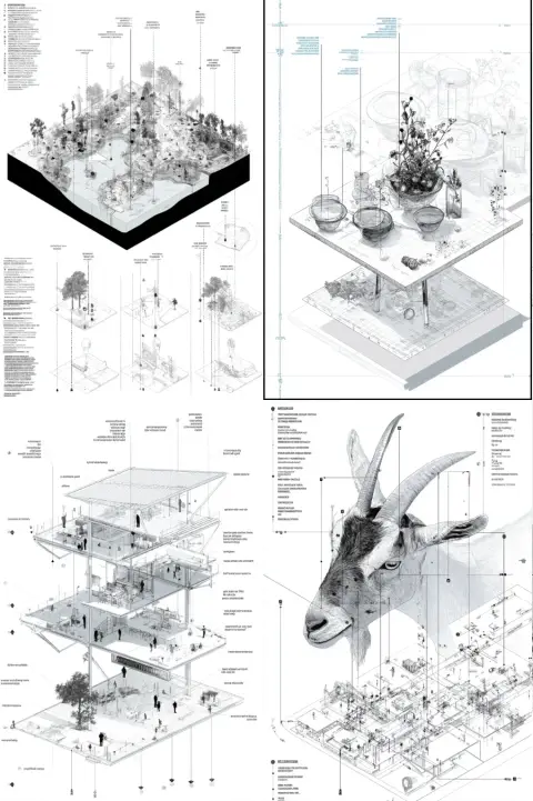 Architectural Exploded Diagram