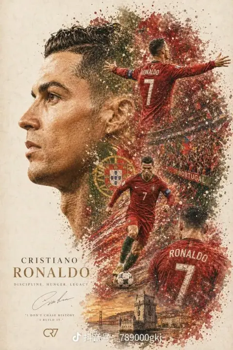 Athletes cinematic collage poster design