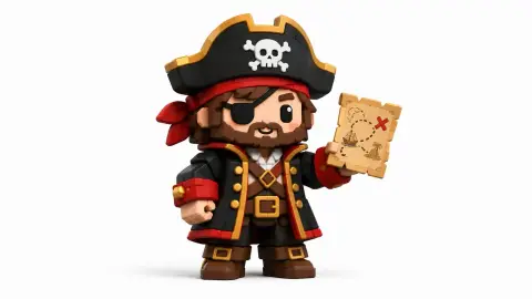 Blocky style cute mini figures