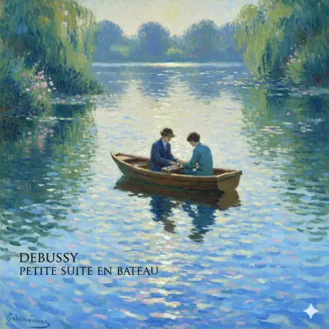 Boating on Monet's sparkling blue water