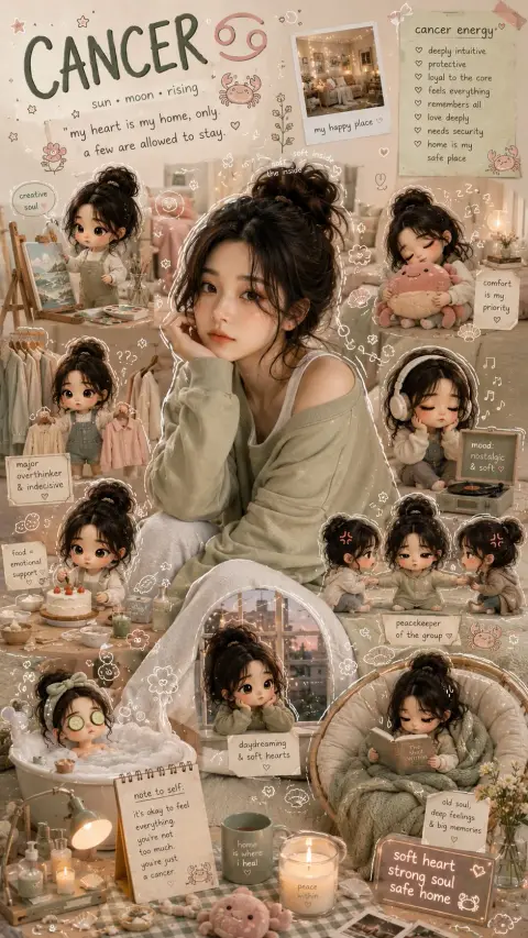 Cancer healing girl life diary style poster