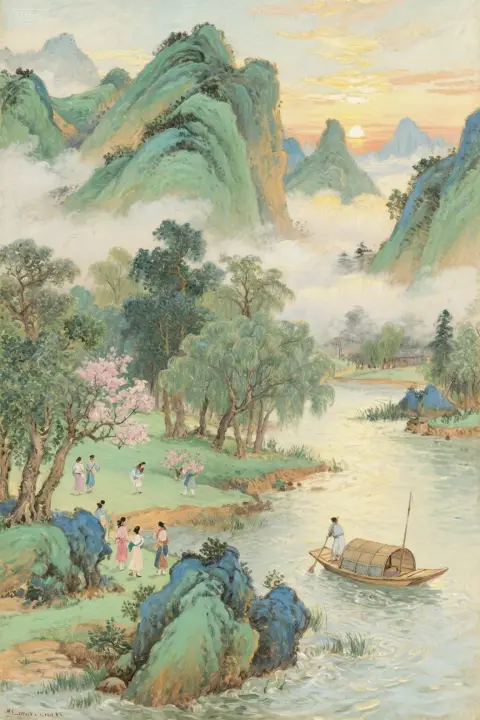 Chinese ancient paintings restore true photography tips