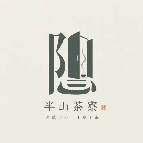 "Chinese Character Image Emblem" Chinese style logo