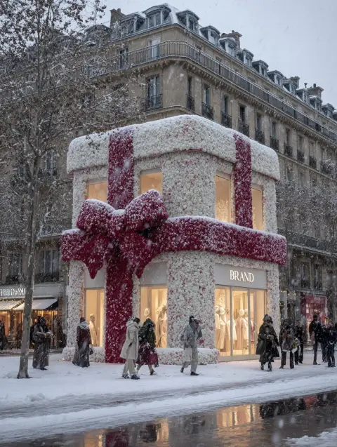 Christmas fashion store