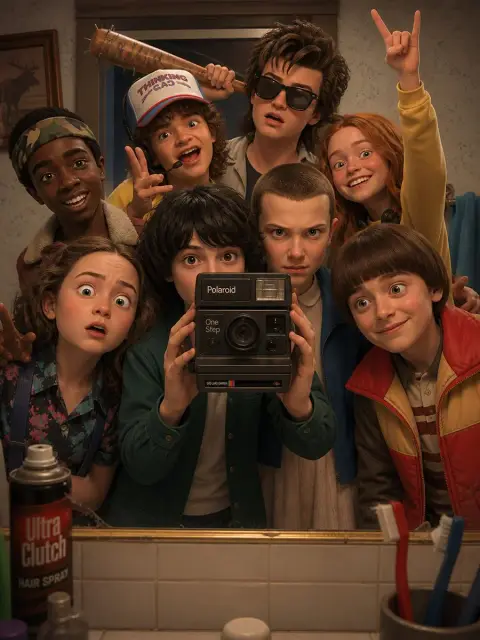 Classic character 3D Pixar style selfie