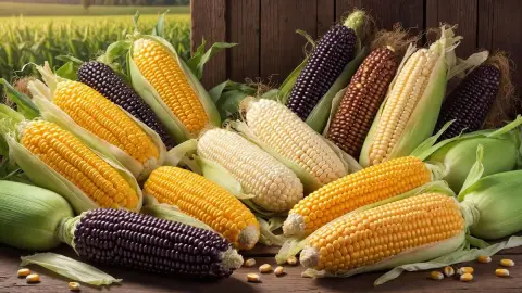 Colorful HD corn photography wallpaper