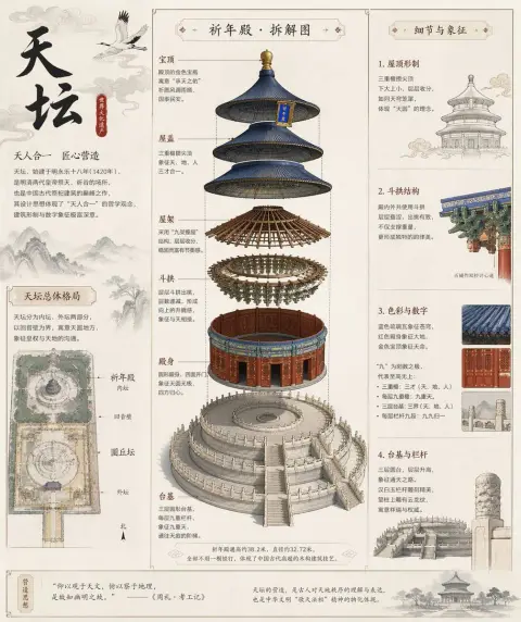 Complete dismantling of the ancient Temple of Heaven building
