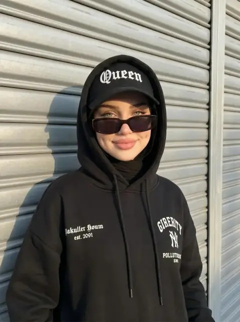 Cool street style Muslim female portrait
