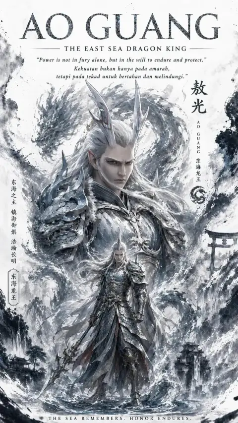 Cover of the epic fantasy book Ao Run, Dragon King of the West Sea