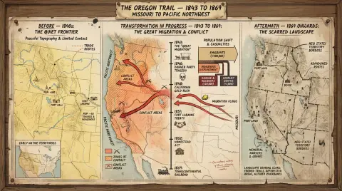 Crisis terrain map of spreading war