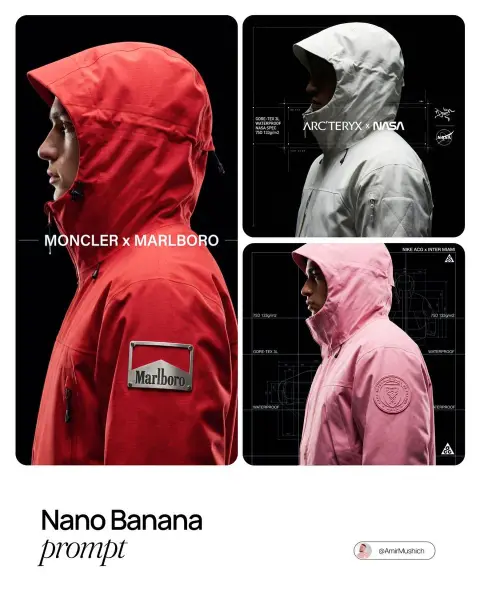 Cyberpunk functional style outdoor brand co-branded poster