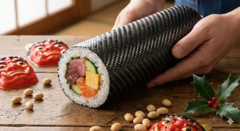 Cyberpunk style carbon fiber Huifang roll