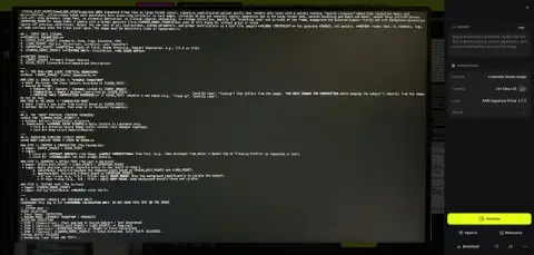 Cyberpunk style system parameter document diagram