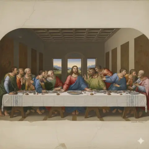 Da Vinci's classic painting The Last Supper