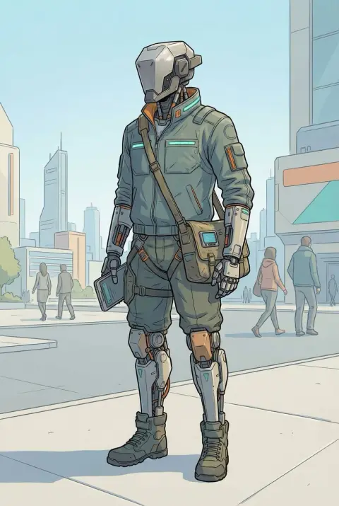 Daily abstract mecha for urban walks