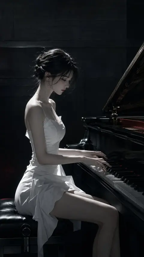 Dark Korean trendy high-end visual semi-realistic illustrations