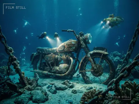 Deep Sea Exploration Microdivers explore the mysterious ruins sleeping on the seabed