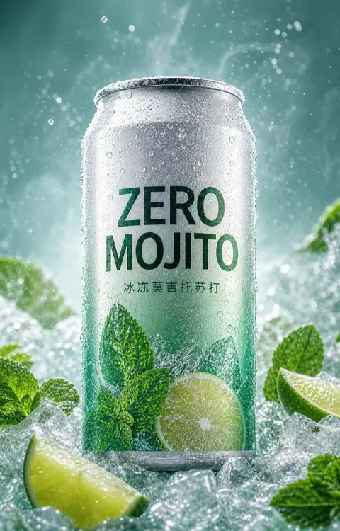 Designing high-end soda posters