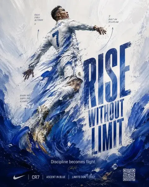 Discipline and Transcendence Movement Art Impasto Poster