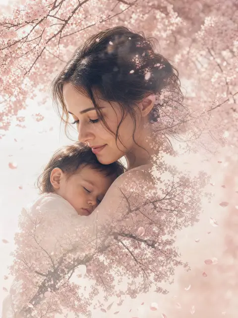 Double exposure natural landscape fusion portrait