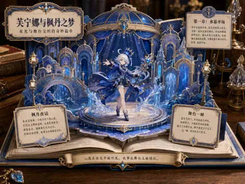 Dream pop-up book theater poster prompt words