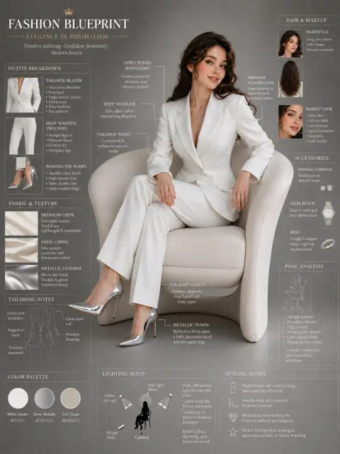 Elegant Feminine Modern Lounge Chair Stylish Blueprint
