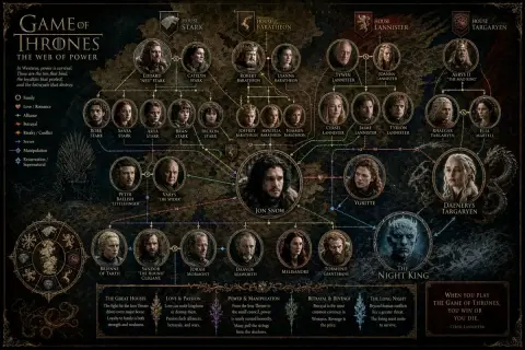 Epic Dark Character Relationship Poster